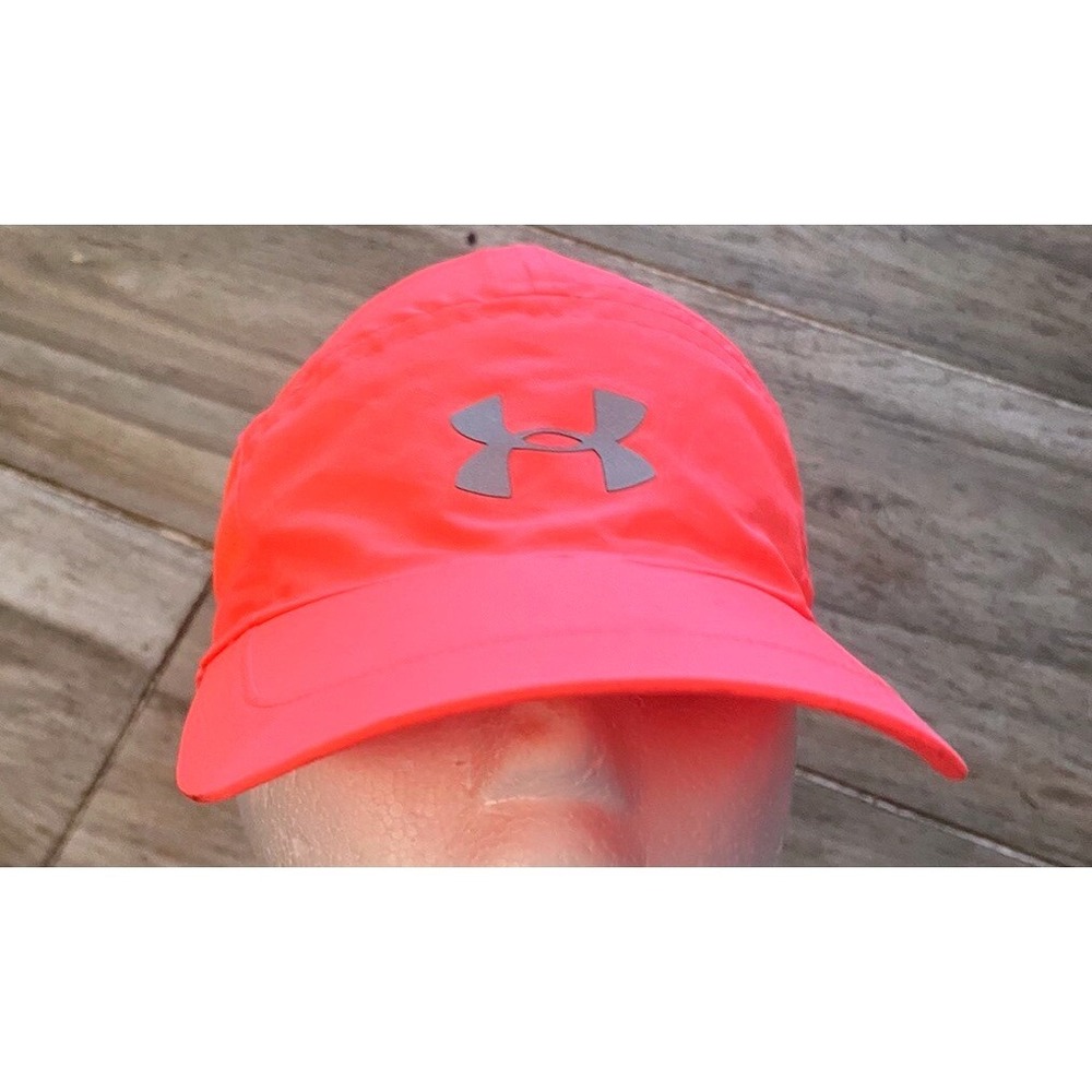 Under Armour Womens Neon Pink Mesh Running Hat Adjustable Athletic Cap OSFA